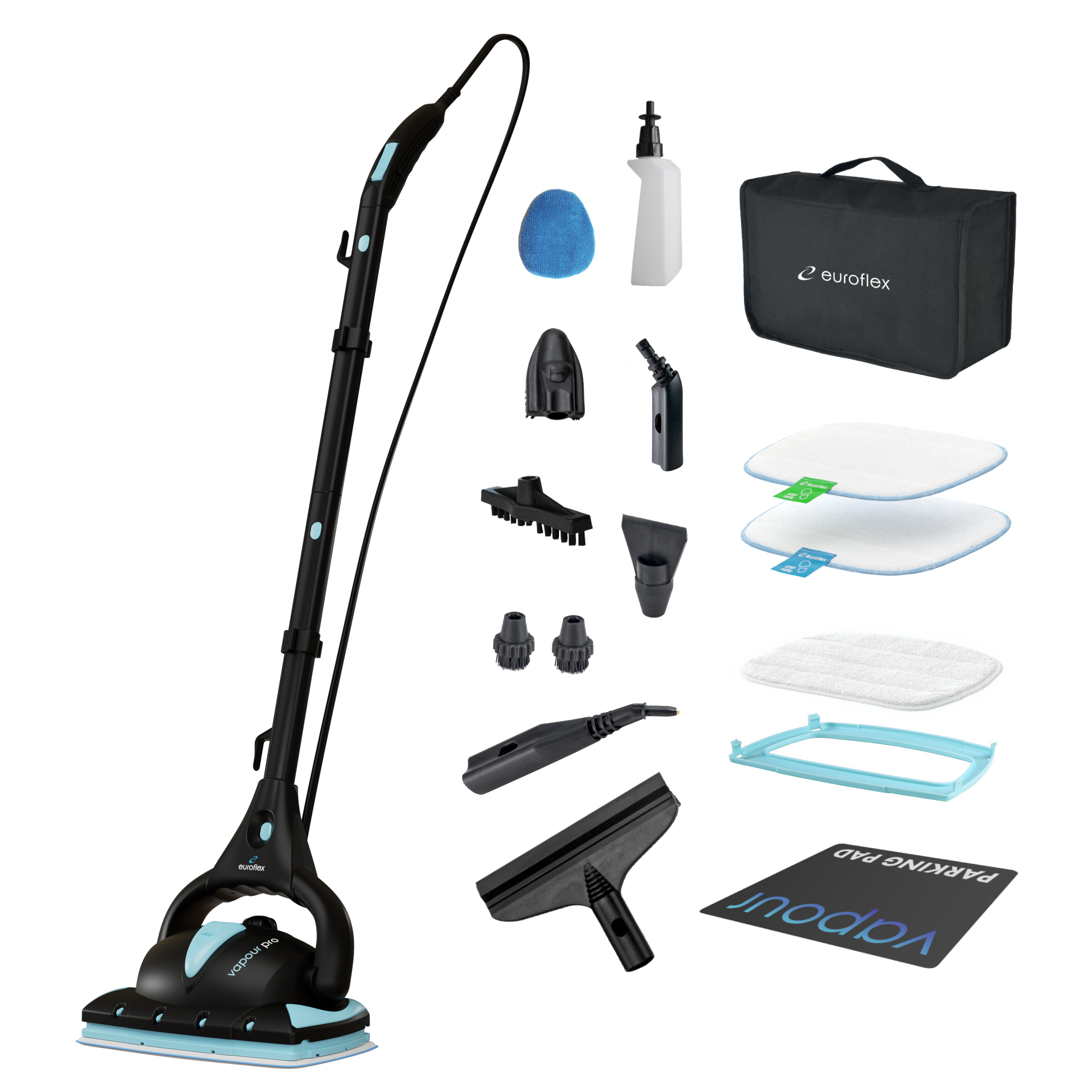 Euroflex M4S Ultra Dry Steam All-in-One Floor & Portable Steam Cleaner