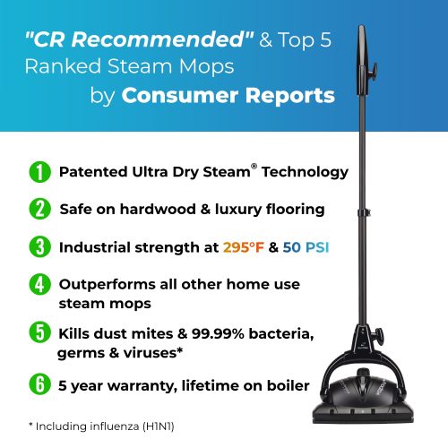 Alternative view of Euroflex Vapour 9-Piece Steam Mop with Ultra Dry Steam® (M2R)