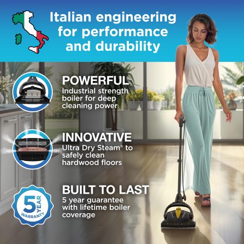 Alternative view of Euroflex Vapour Plus Steam Mop with Precision Floor Care Kit 18-Piece Set (M2R-PLUS)