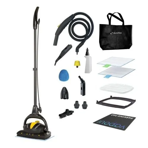 Euroflex Vapour Plus 18-Piece Steam Mop with Precision Floor Care & Detail Kit (M2R-PLUS)